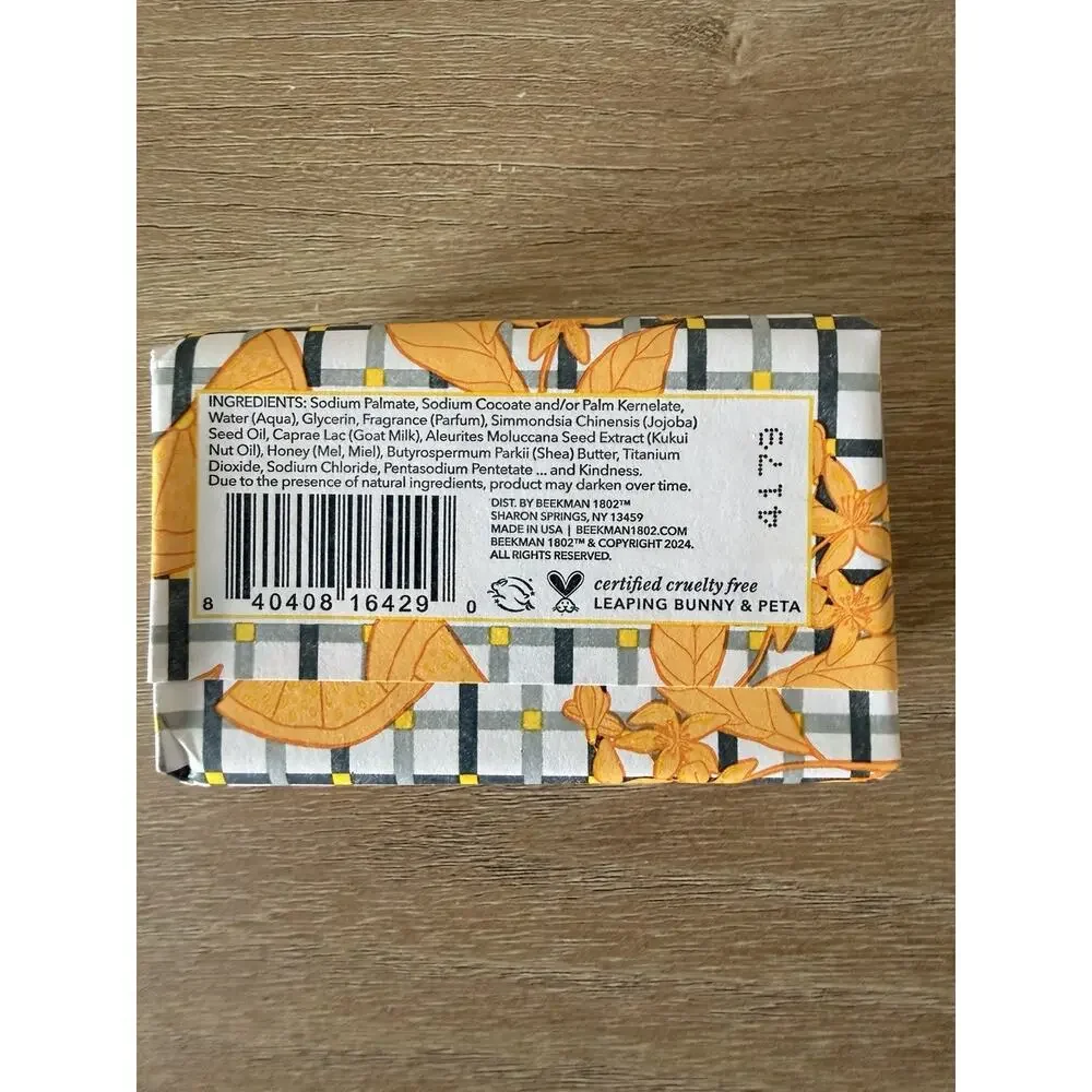 Beekman 1802 Honey Orange Blossom Goat Milk Soap 3.5 oz Lot of 3 New